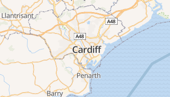 Cardiff online kaart