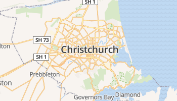 Christchurch online kaart