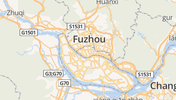 Fuzhou online kaart