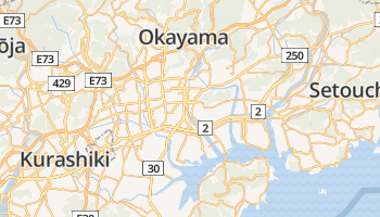 Okayama online kaart