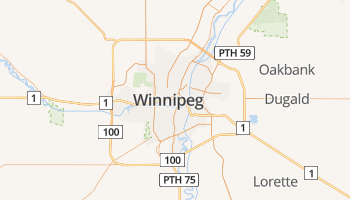 Winnipeg online kaart