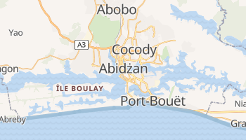 Abidżan - szczegółowa mapa Google