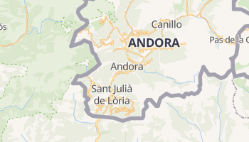 Andorra la Vella - szczegółowa mapa Google