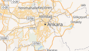 Ankara - szczegółowa mapa Google