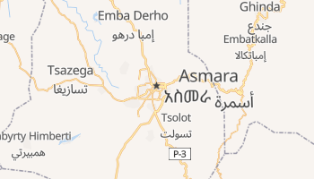 Asmara - szczegółowa mapa Google