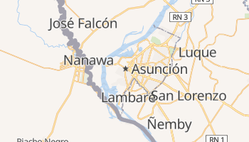 Asunción - szczegółowa mapa Google