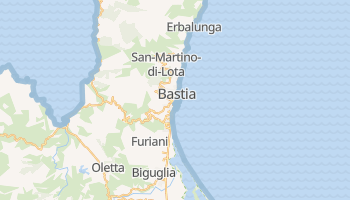Bastia - szczegółowa mapa Google