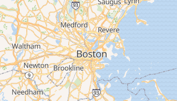 Boston - szczegółowa mapa Google