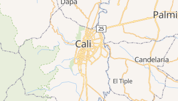 Cali - szczegółowa mapa Google
