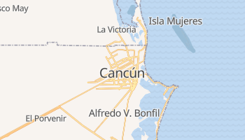 Cancún - szczegółowa mapa Google