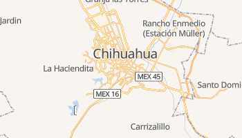Chihuahua - szczegółowa mapa Google