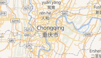 Chongqing - szczegółowa mapa Google