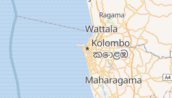 Kolombo - szczegółowa mapa Google