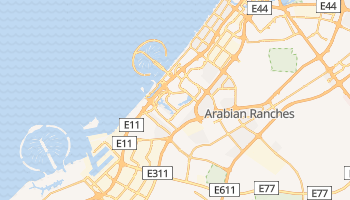 Dubaj - szczegółowa mapa Google