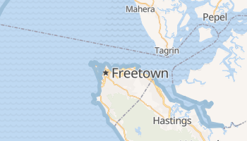 Freetown - szczegółowa mapa Google