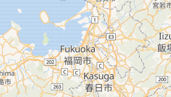 Fukuoka - szczegółowa mapa Google