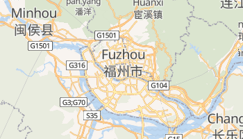 Fuzhou - szczegółowa mapa Google