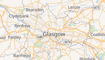 Glasgow - szczegółowa mapa Google