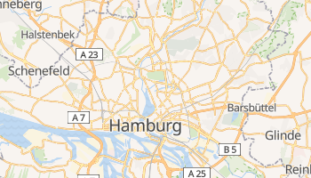 Hamburg - szczegółowa mapa Google