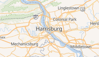 Harrisburg - szczegółowa mapa Google
