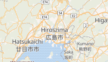 Hirosima - szczegółowa mapa Google