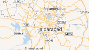 Hyderabad - szczegółowa mapa Google