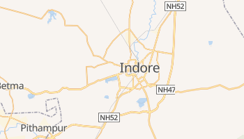 Indore - szczegółowa mapa Google