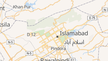 Islamabad - szczegółowa mapa Google