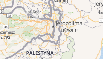 Jerozolima - szczegółowa mapa Google