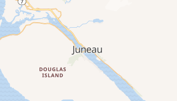 Juneau - szczegółowa mapa Google