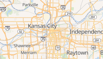Kansas City - szczegółowa mapa Google