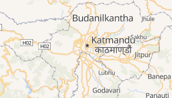Katmandu - szczegółowa mapa Google
