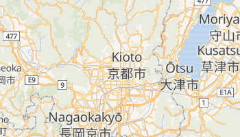 Kioto - szczegółowa mapa Google