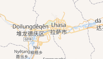 Lhasa - szczegółowa mapa Google