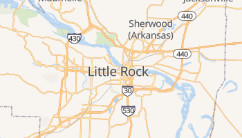 Little Rock - szczegółowa mapa Google