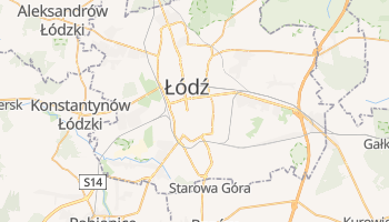 Łódź - szczegółowa mapa Google