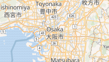 Osaka - szczegółowa mapa Google