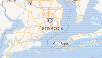 Pensacola - szczegółowa mapa Google