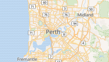 Perth - szczegółowa mapa Google