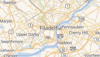 Filadelfia - szczegółowa mapa Google