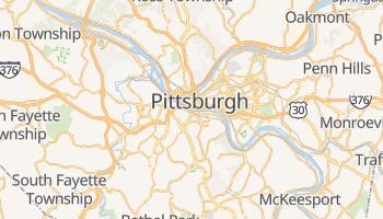 Pittsburgh - szczegółowa mapa Google