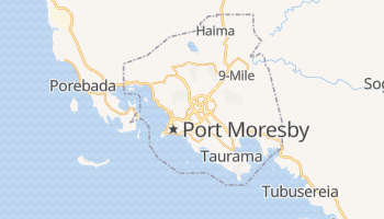 Port Moresby - szczegółowa mapa Google