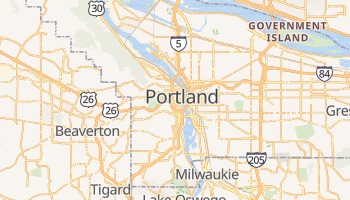 Portland - szczegółowa mapa Google