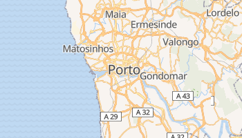 Porto - szczegółowa mapa Google