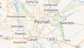 Poznań - szczegółowa mapa Google