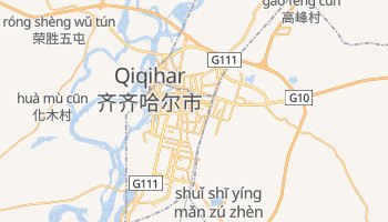 Qiqihar - szczegółowa mapa Google