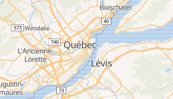 Quebec - szczegółowa mapa Google