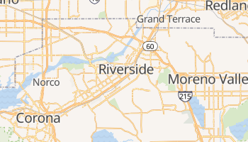 Riverside - szczegółowa mapa Google