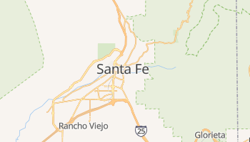 Santa Fe - szczegółowa mapa Google