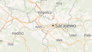 Sarajewo - szczegółowa mapa Google